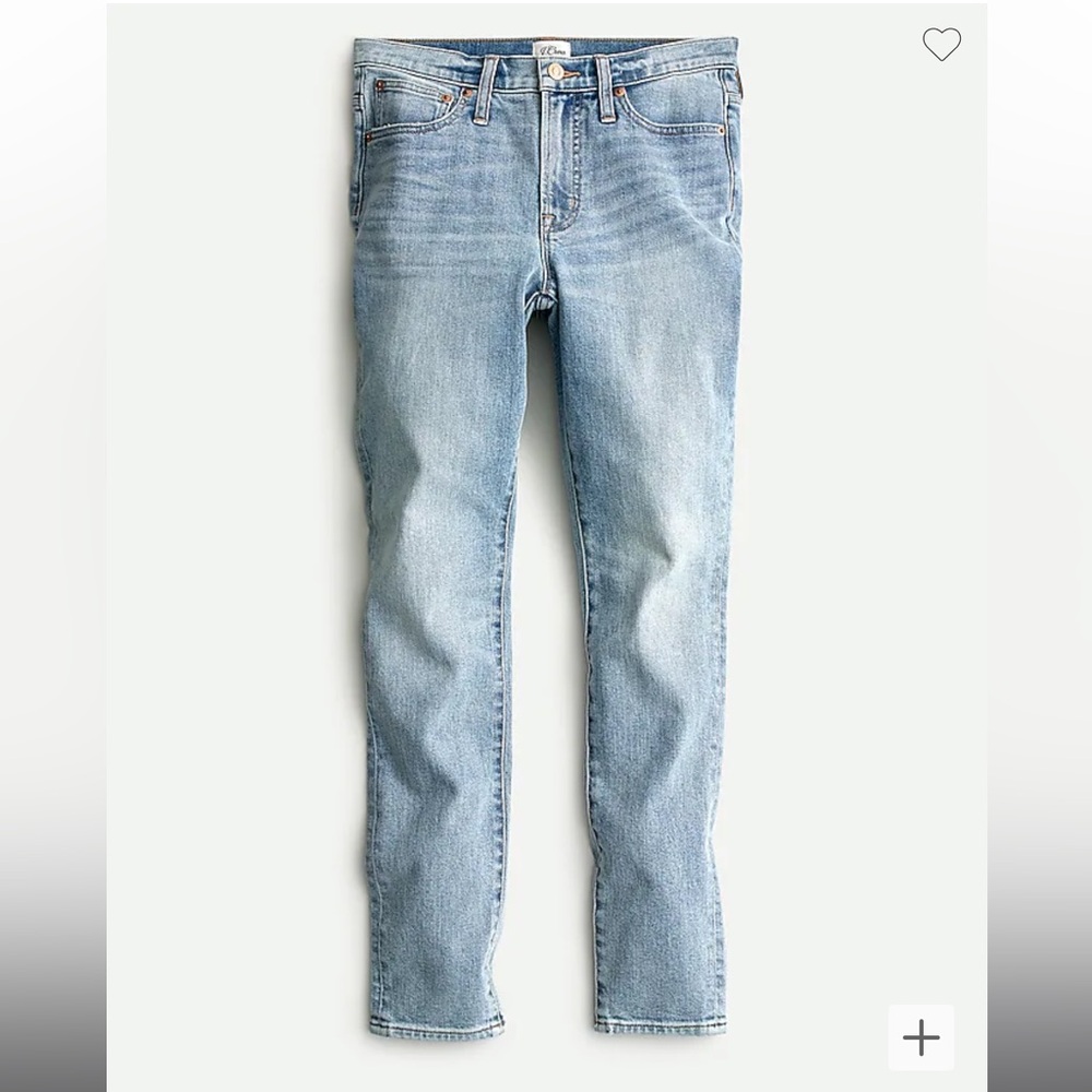 J Crew 9” High Rise Toothpick Jean Size in Seacoast Wash 30 NWOT